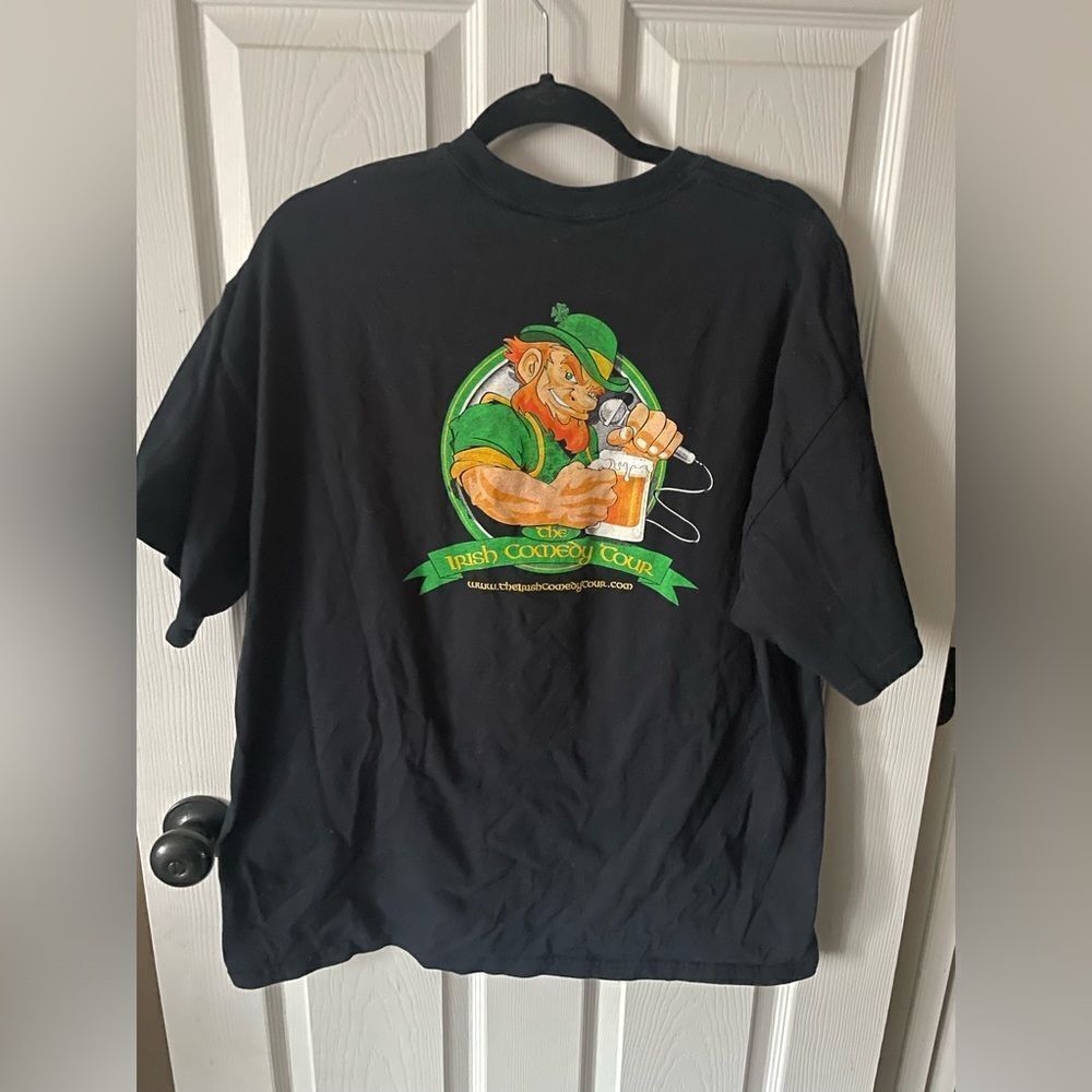 IRISH COMEDY TOUR XL T shirt Dirty Leprechaun beer stein Derrick Keane tee